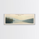 Tippecanoe Lake Indiana Panoramic Wall Art, Framed Canvas Print, Lake House Decor, Travel Poster, Beautiful Lake Scene, Bedroom Decor