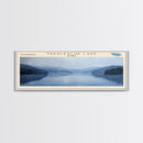 Tony Grove Lake Utah Panoramic Wall Art, Framed Canvas Print, Lake House Decor, Travel Poster, Scenic Lake Scene, Bedroom Decor