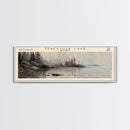 Tebesjuak Panoramic Wall Art, Framed Canvas Print, Lake House Decor, Travel Poster, Beautiful Lake Scene, Bedroom Decor, Living Room Art