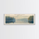 Wilson Lake Arizona Panoramic Wall Art, Framed Canvas Print, Lake House Decor, Travel Poster, Scenic Lake Scene, Bedroom Art