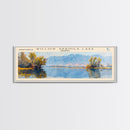Willow Springs Lake Arizona Panoramic Wall Art, Framed Canvas Print, Lake House Decor, Travel Poster, Beautiful Lake Scene, Living Room Art