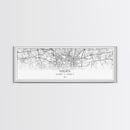 Panoramic Milan City Map, Italy Art, Map Print, Minimalist Wall Art, Canvas Art, Housewarming Gift, Street Map Art, Closing Gift