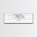 Panoramic Modesto City Map, California Art, Map Print, Minimalist Wall Art, Canvas Art, Housewarming Gift, Street Map Art, Closing Gift
