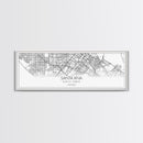 Panoramic Santa Ana City Map, California Art, Map Print, Minimalist Wall Art, Canvas Art, Housewarming Gift, Street Map Art, Closing Gift