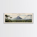 Arenal Volcano Travel Poster Print, Framed Canvas Print, Costa Rica Travel Art, Wood Framed Art, Wall Hanging, Home Decor