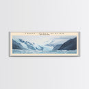 Franz Josef Glacier COUNTRY Travel Poster Print, Framed Canvas Print, COUNTRY Travel Art, Wood Framed Art, Wall Hanging, Home Decor