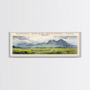 Gunung Rinjani National Park COUNTRY | Framed Travel Poster Canvas Print | Trendy Wall Art | Watercolor Painting | Living Room Art | Unique Art