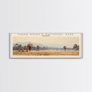 Mana Pools National Park COUNTRY Travel Poster Print, Framed Canvas Print, COUNTRY Travel Art, Wood Framed Art, Wall Hanging, Home Decor