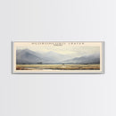 Ngorongoro Crater COUNTRY | Framed Travel Poster Canvas Print | Trendy Wall Art | Watercolor Painting | Living Room Art | Unique Art