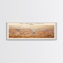 The Grand Canyon COUNTRY | Framed Travel Poster Canvas Print | Trendy Wall Art | Watercolor Painting | Living Room Art | Unique Art