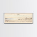 The White Desert Travel Print Wall Art, Travel Poster Print, Retro Style COUNTRY Home Decor, Wall Hanging, Travel Gift Idea, Unique Metal Art