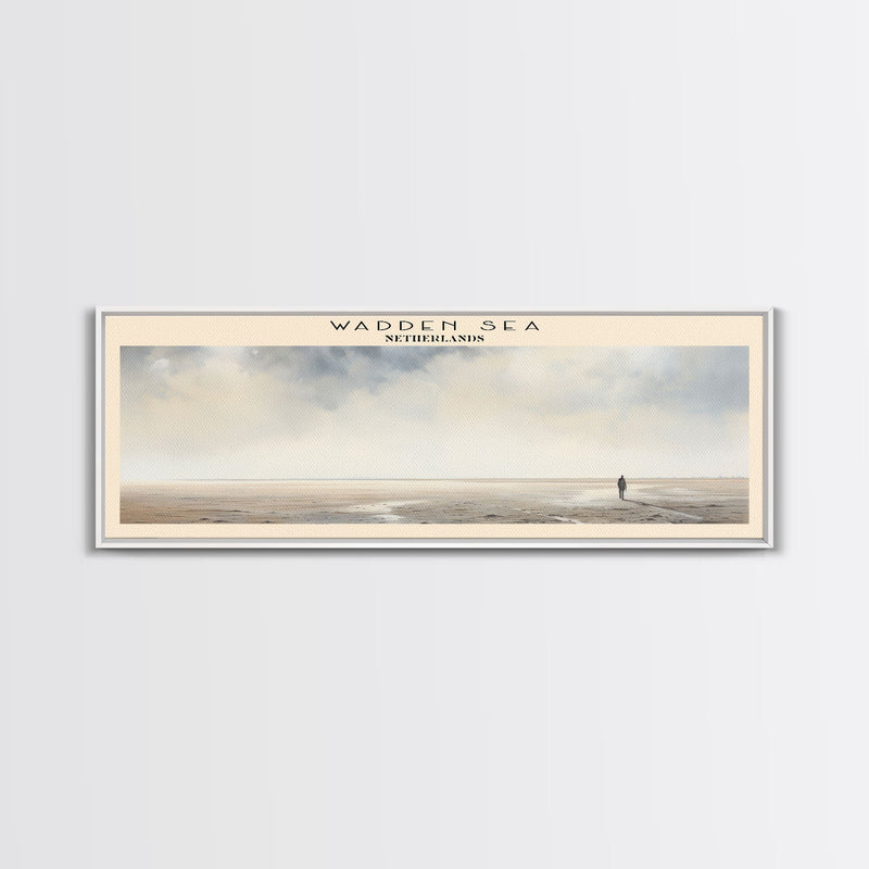 Wadden Sea Travel Poster Print, Framed Canvas Wall Art, Metal Wall Art, COUNTRY art, Gift For Him, Travel Wall Art, Travel Lover Gift