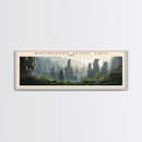 Wulingyuan Scenic Area Travel Poster Print, Framed Canvas Wall Art, Metal Wall Art, COUNTRY art, Gift For Him, Travel Wall Art, Travel Lover Gift