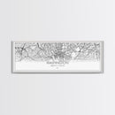 Panoramic Washington City Map, District Of Columbia, Map Print, Minimalist Wall Art, Canvas Art, Housewarming Gift, Street Map, Closing Gift