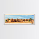 Awdal, Somalia Panoramic Travel Poster Canvas Print, Awdal, Somalia Painting, Somalia Art, Awdal Panoramic Travel Art, Travel Painting
