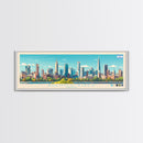Buenos Aires, Argentina Panoramic Travel Poster Canvas Print, Buenos Aires, Argentina Painting, Argentina Art, Buenos Aires Panoramic Travel Art, Travel Painting