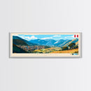 Cajamarca, Peru Panoramic Travel Poster Canvas Print, Cajamarca, Peru Painting, Peru Art, Cajamarca Travel Art, Guest Room Painting