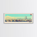 Panoramic Travel Poster Damascus, Syria Canvas Print, Damascus, Syria Painting, Syria Art, Damascus Travel Art, Guest Room Painting