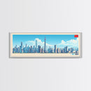 Guangzhou, China Panoramic Travel Poster Canvas Print, Guangzhou, China Painting, China Art, Guangzhou Travel Art, Guest Room Painting