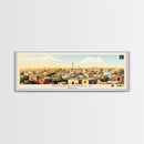 Gujranwala, Pakistan Travel Poster Panoramic Canvas Print, Gujranwala, Pakistan Painting, Pakistan Art, Gujranwala Travel Art, Guest Room Painting