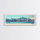 Panoramic Travel Poster Hong Kong, Hong Kong Canvas Print, Hong Kong, Hong Kong Painting, Hong Kong Art, Hong Kong Travel Art, Guest Room Painting