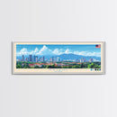 Kajang, Malaysia Panoramic Travel Poster Canvas Print, Kajang, Malaysia Painting, Malaysia Art, Kajang Panoramic Travel Art, Travel Painting
