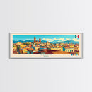 Leon, Mexico Panoramic Travel Poster Canvas Print, Leon, Mexico Painting, Mexico Art, Leon Travel Art, Guest Room Painting