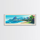 Lima, Peru Panoramic Travel Poster Canvas Print, Lima, Peru Painting, Peru Art, Lima Panoramic Travel Art, Travel Painting