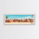 Luxor, Egypt Travel Poster Panoramic Canvas Print, Luxor, Egypt Painting, Egypt Art, Luxor Travel Art, Guest Room Painting