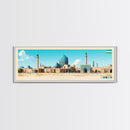 Namangan, Uzbekistan Travel Poster Panoramic Canvas Print, Namangan, Uzbekistan Painting, Uzbekistan Art, Namangan Travel Art, Guest Room Painting