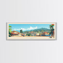 Obuasi, Ghana Panoramic Travel Poster Canvas Print, Obuasi, Ghana Painting, Ghana Art, Obuasi Panoramic Travel Art, Travel Painting