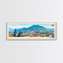 Quito, Ecuador Panoramic Travel Poster Canvas Print, Quito, Ecuador Painting, Ecuador Art, Quito Travel Art, Guest Room Painting