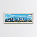Randburg, South Africa Panoramic Travel Poster Canvas Print, Randburg, South Africa Painting, South Africa Art, Randburg Travel Art, Guest Room Painting