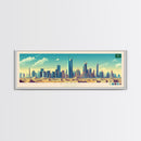 Panoramic Travel Poster Riyadh, Saudi Arabia Canvas Print, Riyadh, Saudi Arabia Painting, Saudi Arabia Art, Riyadh Travel Art, Guest Room Painting