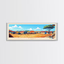 Ruiru, Kenya Panoramic Travel Poster Canvas Print, Ruiru, Kenya Painting, Kenya Art, Ruiru Travel Art, Living Room Painting