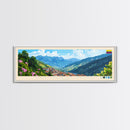 San Juan de Pasto, Colombia Travel Poster Panoramic Canvas Print, San Juan de Pasto, Colombia Painting, Colombia Art, San Juan de Pasto Travel Art, Guest Room Painting