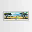 Shashamane, Ethiopia Travel Poster Panoramic Canvas Print, Shashamane, Ethiopia Painting, Ethiopia Art, Shashamane Travel Art, Guest Room Painting