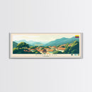 Sincelejo, Colombia Panoramic Travel Poster Canvas Print, Sincelejo, Colombia Painting, Colombia Art, Sincelejo Travel Art, Living Room Painting