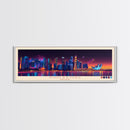 Singapore, Singapore Travel Poster Panoramic Canvas Print, Singapore, Singapore Painting, Singapore Art, Singapore Travel Art, Guest Room Painting