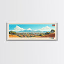 Thika, Kenya Panoramic Travel Poster Canvas Print, Thika, Kenya Painting, Kenya Art, Thika Panoramic Travel Art, Travel Painting
