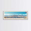 Ulaanbaatar, Mongolia Panoramic Travel Poster Canvas Print, Ulaanbaatar, Mongolia Painting, Mongolia Art, Ulaanbaatar Travel Art, Living Room Painting