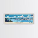 Auckland, New Zealand Panoramic Canvas Print, Auckland, New Zealand Painting, New Zealand Art, Auckland Travel Poster, Travel Art, Vacation Gift