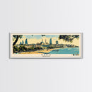 Baku, Azerbaijan Panoramic Canvas Print, Baku, Azerbaijan Painting, Azerbaijan Art, Baku Travel Poster, Travel Art, Living Room Painting
