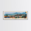 Bamenda, Cameroon Panoramic Canvas Print, Bamenda, Cameroon Painting, Cameroon Art, Bamenda Travel Poster, Travel Art, Vacation Gift
