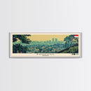 Bandung, Indonesia Panoramic Canvas Print, Bandung, Indonesia Painting, Indonesia Art, Bandung Travel Poster, Travel Art, Housewarming Gift