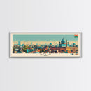 Delhi, India Panoramic Canvas Print, Delhi, India Painting, India Art, Delhi Travel Poster, Travel Art, Guest Room Painting