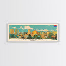 Encarnacion, Paraguay Panoramic Canvas Print, Encarnacion, Paraguay Painting, Paraguay Art, Encarnacion Travel Poster, Travel Art, Housewarming Gift