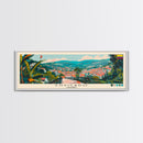 Envigado, Colombia Panoramic Canvas Print, Envigado, Colombia Painting, Colombia Art, Envigado Travel Poster, Travel Art, Guest Room Painting