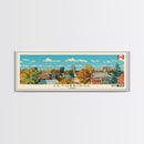 Lethbridge, Canada Panoramic Canvas Print, Lethbridge, Canada Painting, Canada Art, Lethbridge Travel Poster, Travel Art, Living Room Painting