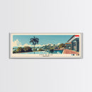 Medan, Indonesia Panoramic Canvas Print, Medan, Indonesia Painting, Indonesia Art, Medan Travel Poster, Travel Art, Guest Room Painting